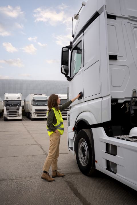 camion fijacion mujer tiro completo